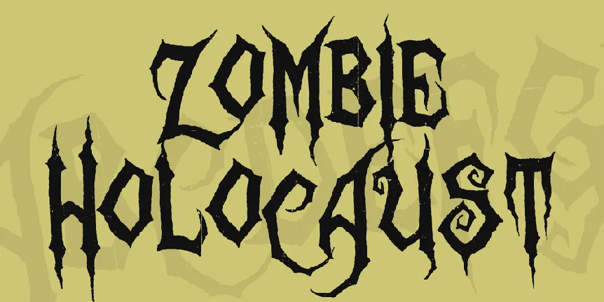 Zombie Holocaust font