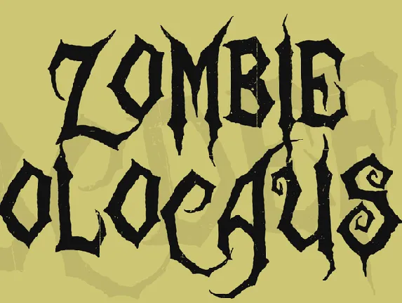 Zombie Holocaust font