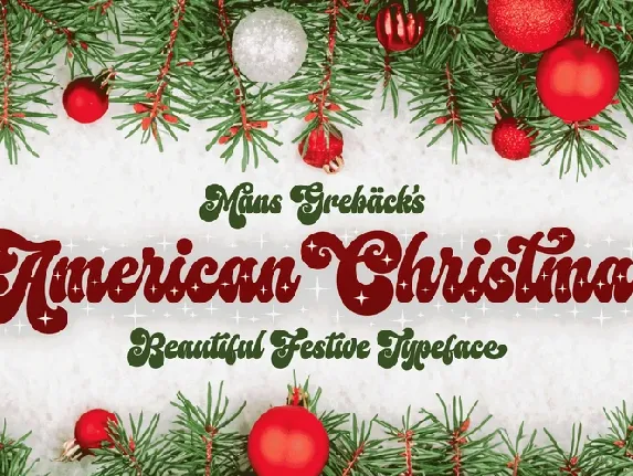 American Christmas font