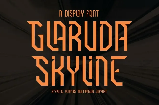 Glaruda Skyline font