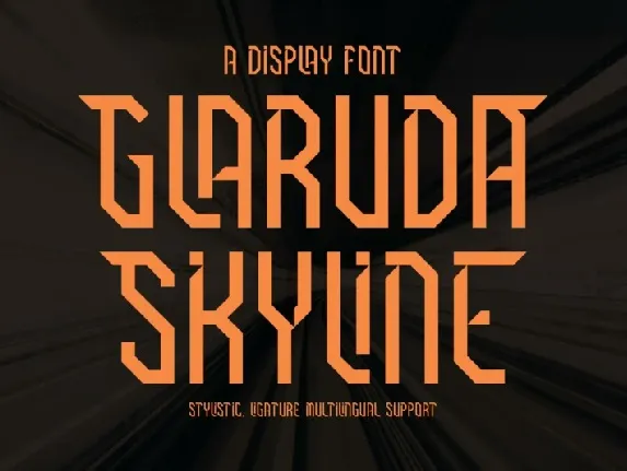 Glaruda Skyline font