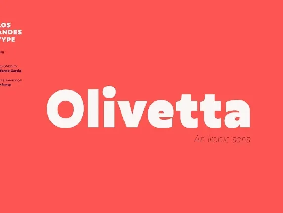 Olivetta Family font