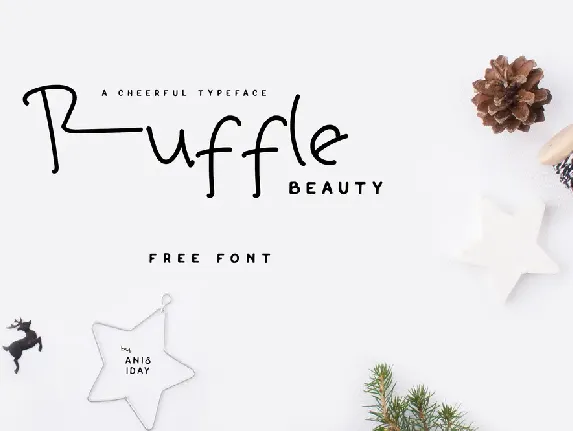 Ruffle Beauty font