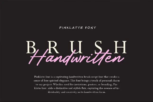 Pinklatte font