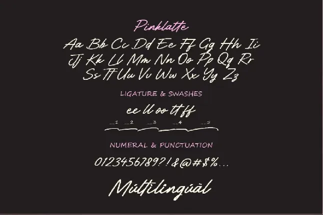 Pinklatte font