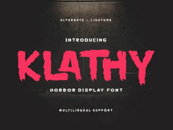 Klathy font