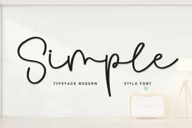 Simple Script font