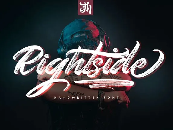 Rightside font