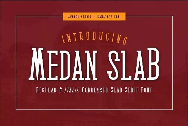 Medan Slab font