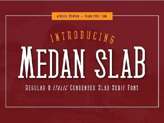 Medan Slab font