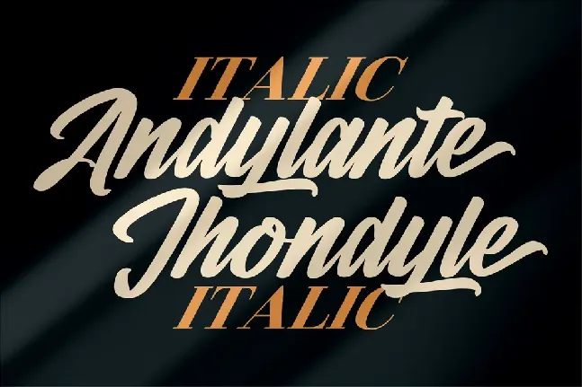 Andylante Jhondyle font