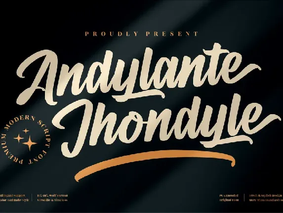 Andylante Jhondyle font