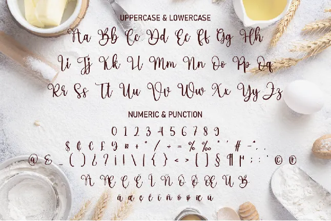 Bakery font