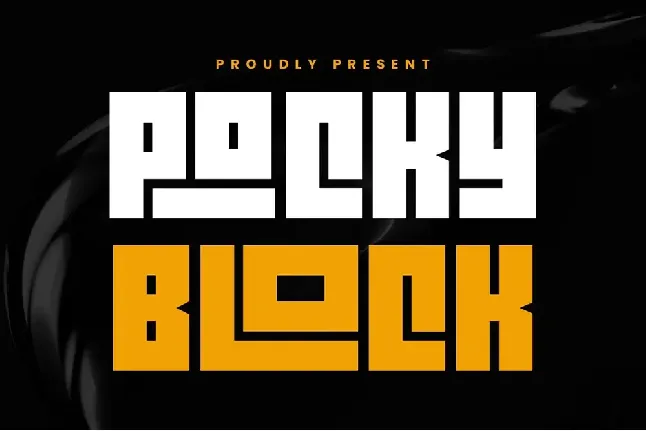 Pocky Block font