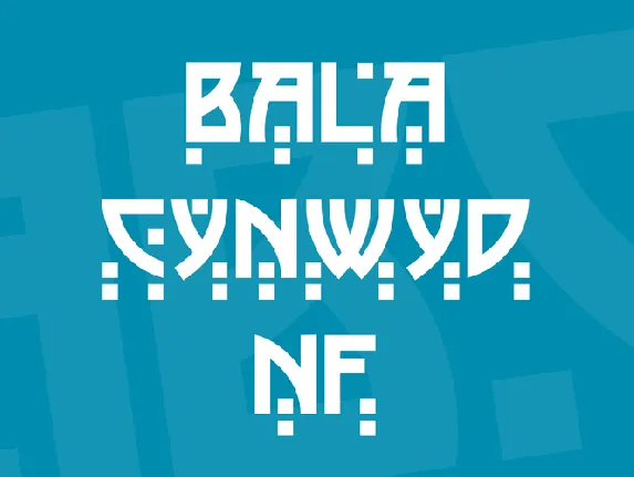 Bala Cynwyd NF font