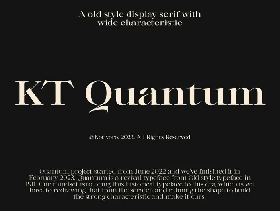 KT Quantum font