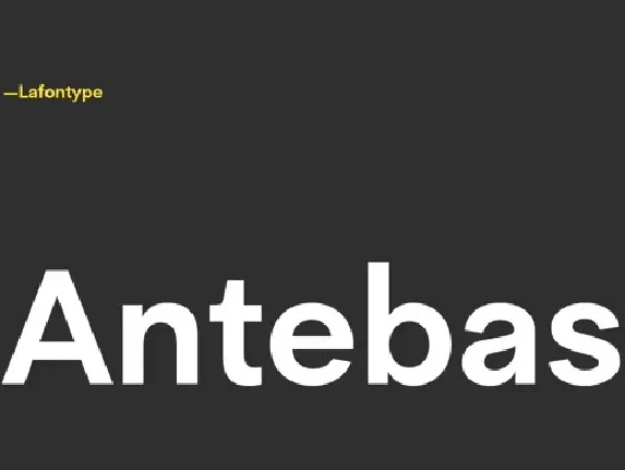 Antebas Family font