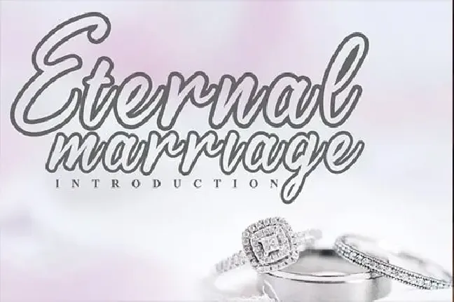 Eternal Marriage Script font