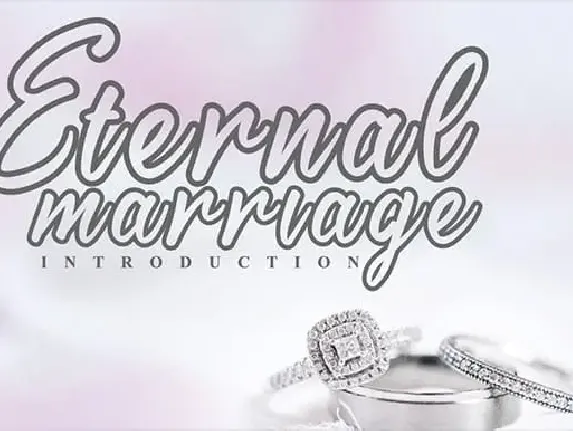 Eternal Marriage Script font