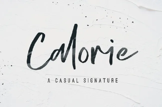 Calorie Script font