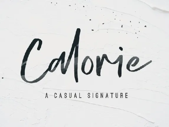 Calorie Script font