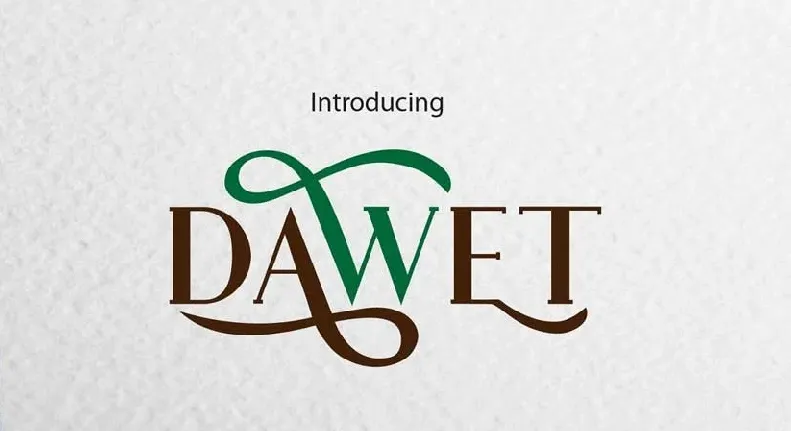 Dawet font