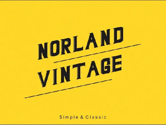 Norland Vintage font