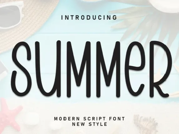 Summer Display font