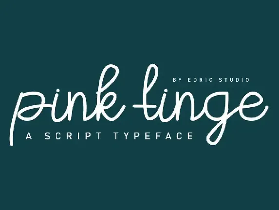 Pink Tinge Demo font