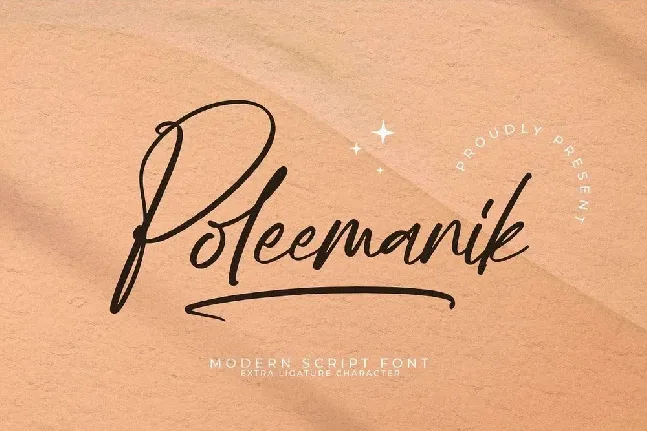 Poleemanik font