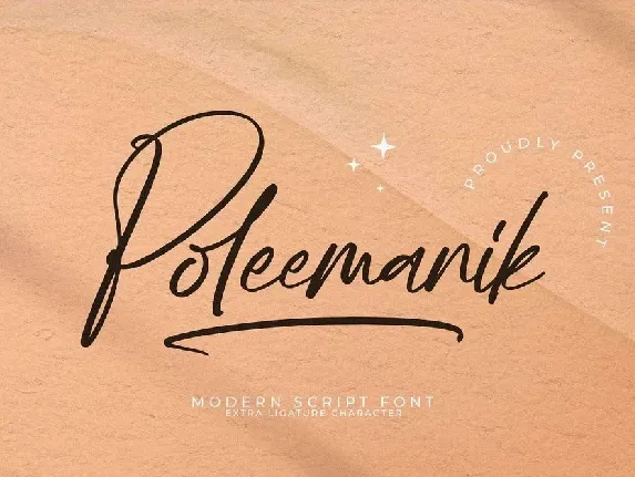 Poleemanik font