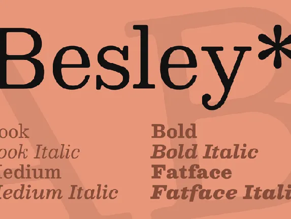 Besley* font