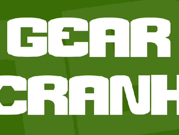 Gear Crank font