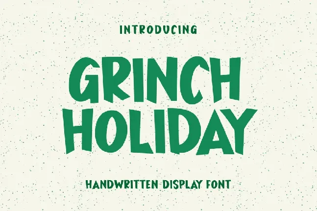 Grinch Holiday font