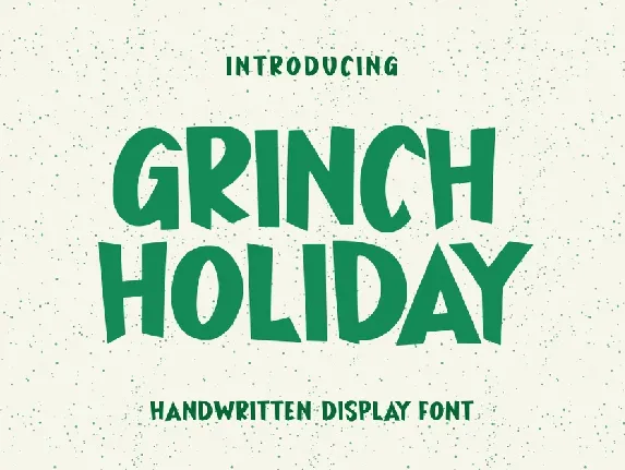 Grinch Holiday font