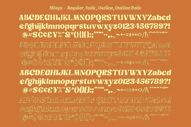 Minya font