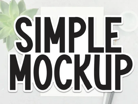 Simple Mockup Display font