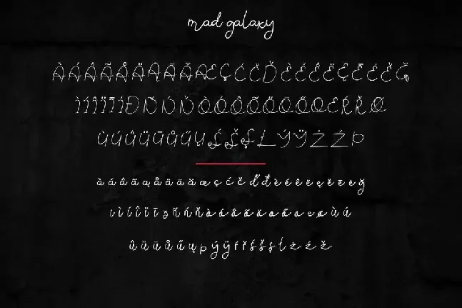 Mad Galaxy Demo font