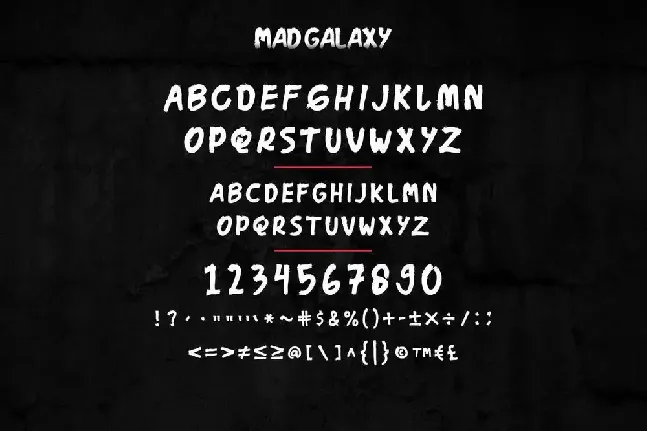 Mad Galaxy Demo font