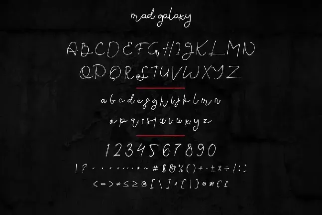 Mad Galaxy Demo font