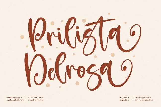 Prilista Delrosa font