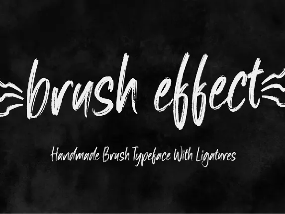 Brush effect font