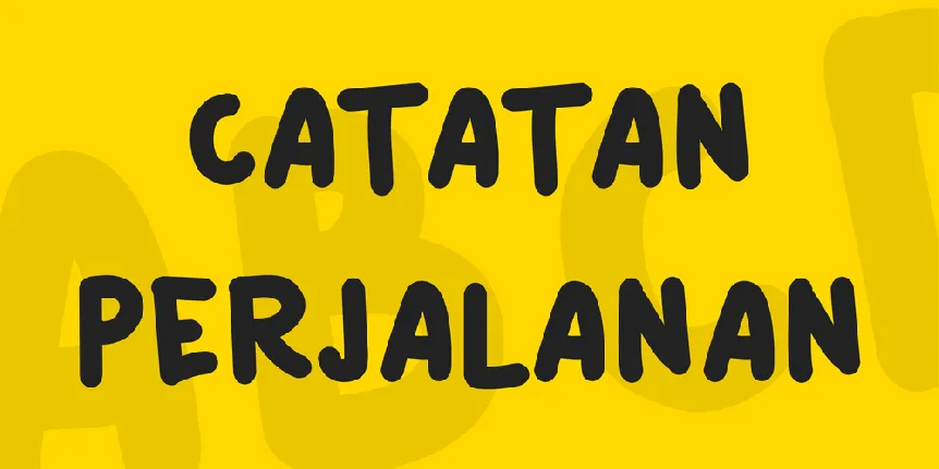 Catatan Perjalanan font