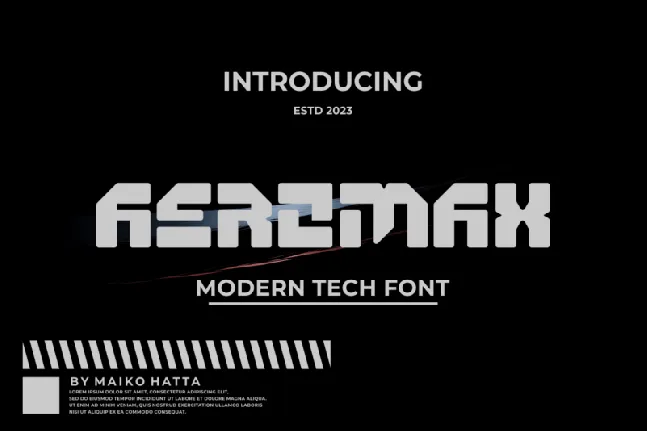 Aeromax font