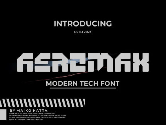 Aeromax font