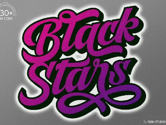 Black Stars font