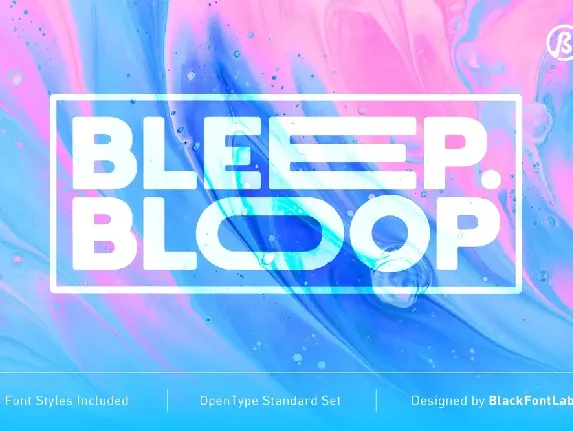 Bleep Bloop font