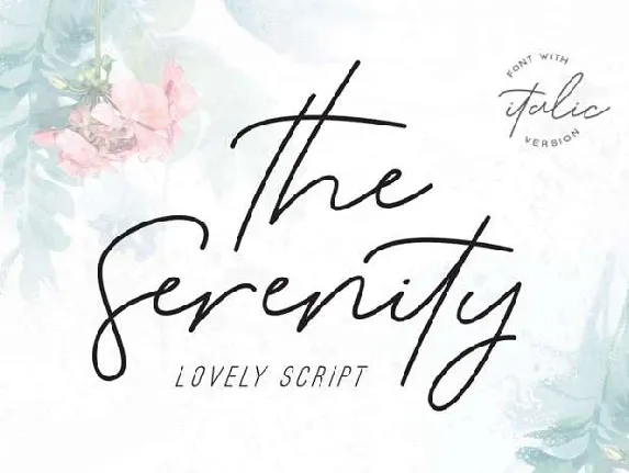 Serenity font