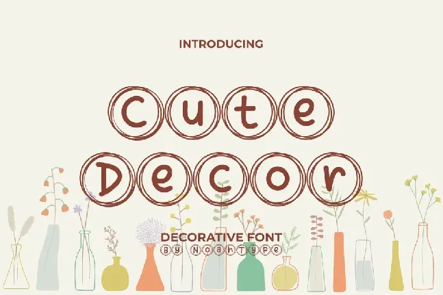 Cute Decor font