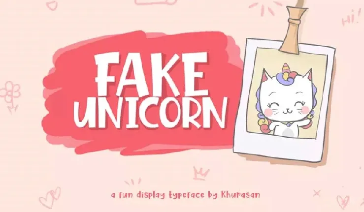 Fake Unicorn font